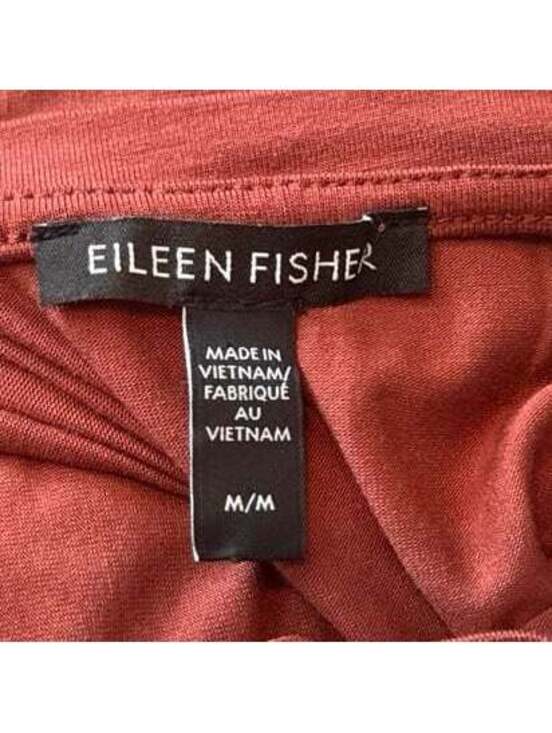 Eileen Fisher Tops - NWOT Eileen Fisher TENCEL Lyocell Tee Rust Brown Short Sleeve Crew Neck Top M